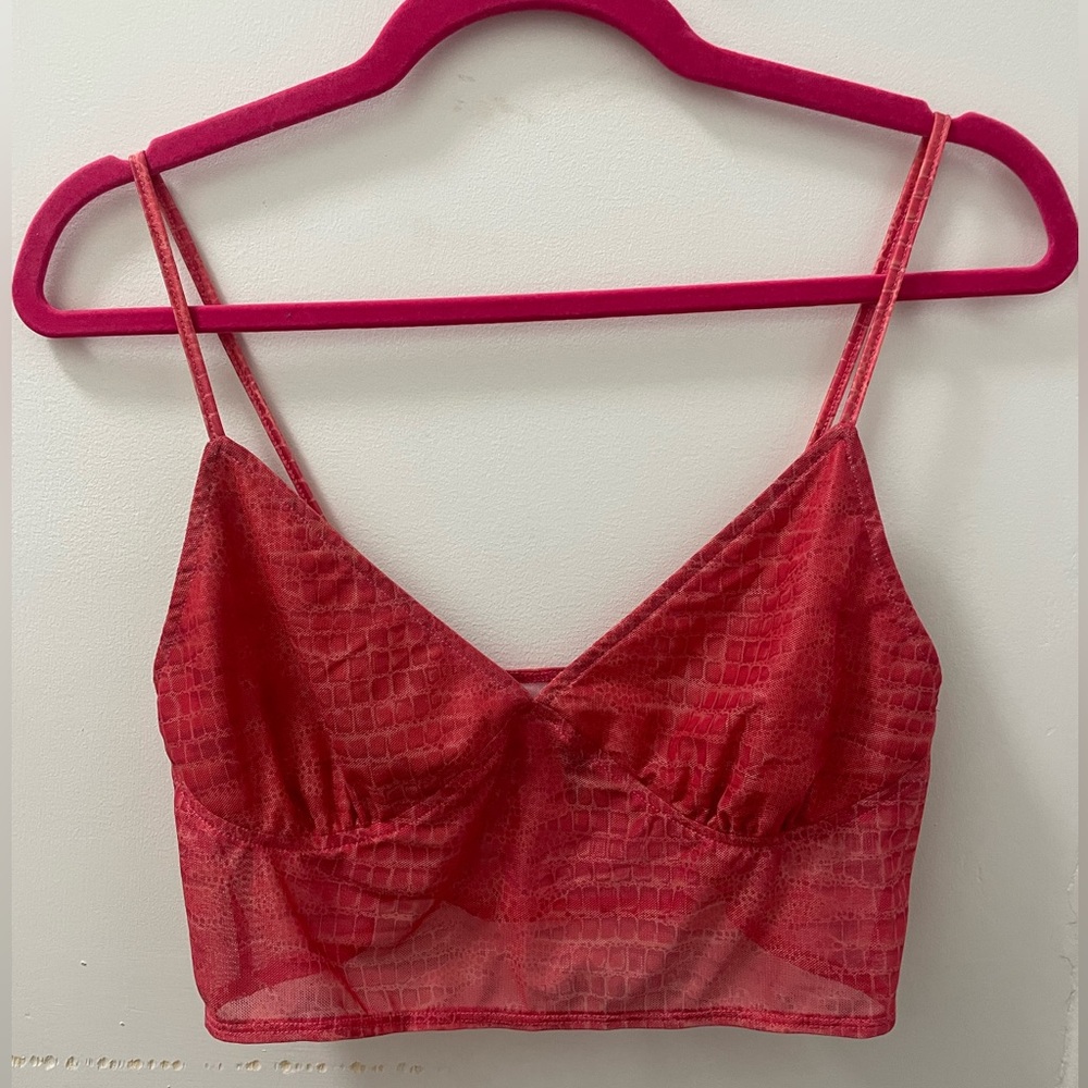 Trendy Snake Print Bustier. NEVER BEEN WORN